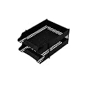 Cosy Set of 2Tray Office Filing Trays Desk File A4 Document Letter Rack Paper Storage Organiser Holder (Black)