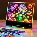CosyCorner LED Drawing Board for Kids with Neon Effects, 16.6 Inch Rechargeable Light Up Tablet, 20+ Hrs Battery, 7 Markers for Creative Doodle & Tracing Art, Great Gifts for Boys & Girls