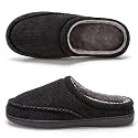 cosyone1997 Mens Slippers Memory Foam Non Slip Backless Moccasins