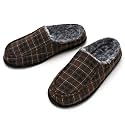 cosyone1997 Mens Slippers Memory Foam Non Slip Backless Moccasins