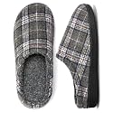 cosyone1997 Mens Slippers Memory Foam Non Slip Backless Moccasins