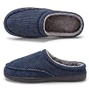 cosyone1997 Mens Slippers Memory Foam Non Slip Backless Moccasins
