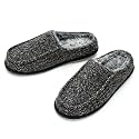 cosyone1997 Mens Slippers Memory Foam Non Slip Backless Moccasins