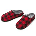 cosyone1997 Mens Slippers Memory Foam Non Slip Backless Moccasins