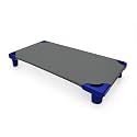 Cot Sheets for Toddler and Preschool - Daycare/Pre-School Cot Sheet - Corner Elastic Loops - Cot Bed Fitted Sheet - Poly Cotton Surface Pack of 6 (22" W X 52" L) - Dark Grey