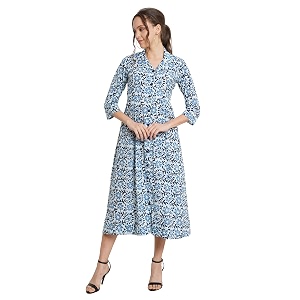 COTLAND Fashions Jaipuri Cotton Flared A-Line Dress