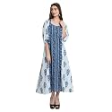 COTLAND Fashions Jaipuri Cotton Flared Strappy Dress