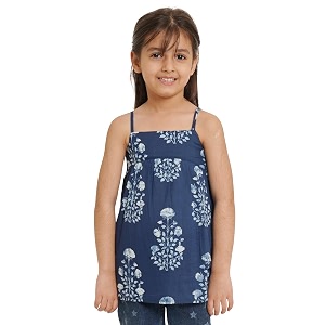 COTLAND Fashions Jaipuri Cotton Printed Girl Strappy