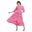 COTLAND Fashions Jaipuri Cotton Printed A-Line Flared