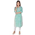 COTLAND Fashions Jaipuri Cotton Printed Straight Kurti