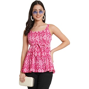 COTLAND Fashions Jaipuri Cotton Printed Strappy Top