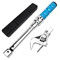 Adjustable Torque Wrench, 5 to 30 Nm 30mm Open End Torque Wrench with Click and Changeable Head for Hvac Mini Split and Refrigeration System