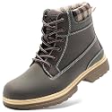 COTTIMO Womens Hiking Snow Winter Boots- Ladies Casual Outdoor Lightweight Ankle Boots Work Backpacking Lace up Fur Lined Walking Trekking Shoes