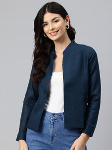 Cottinfab Full Sleeve Solid Women Jacket
