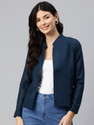 Cottinfab Full Sleeve Solid Women Jacket
