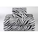 Cottington Lane - 3 PC Elegant Duvet Cover Full Size - 400 Thread Count 100% Cotton - Duvet/Quilt/Razai Cover Come with Zipper Closer for Protect Your Super Soft Comforter | Zebra Print