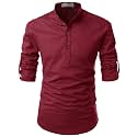 Cotton 4 Button Kurta For Men