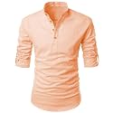 Cotton 4 Button Kurta For Men