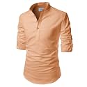 Cotton 4 Button Kurta For Men