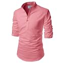 Cotton 4 Button Kurta For Men