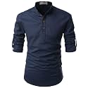 Cotton 4 Button Kurta For Men