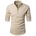 Cotton 4 Button Kurta For Men