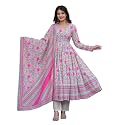 Cotton Anarkali Shiffly Work with Floral Printed