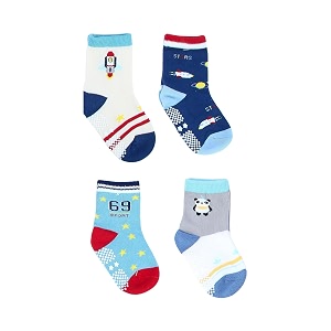 cotton anti slip grip dotted socks for kids amp babies boys amp girls assortedrandom designs