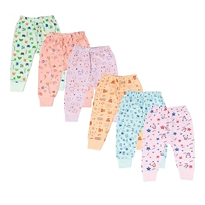 cotton baby boys39 pyjamas printed boys and girls cotton pajama pants unisex baby pajamas kids baby track pant pack of 6 multicolour