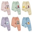 Cotton Baby Boys' Pyjamas, Printed Boys and Girls Cotton Pajama Pants, Unisex Baby Pajamas, Kids Baby Track Pant (Pack of 6) (Multicolour)