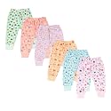 Cotton Baby Boys' Pyjamas, Printed Boys and Girls Cotton Pajama Pants, Unisex Baby Pajamas, Kids Baby Track Pant (Pack of 6) (Multicolour)