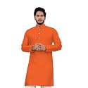 Cotton Blend Full Sleeve Long Plain Kurta