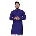 Cotton Blend Full Sleeve Long Plain Kurta