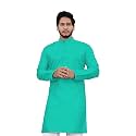 Cotton Blend Full Sleeve Long Plain Kurta