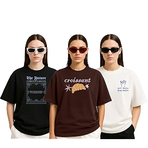 Cotton Blend Oversized Baggy Fit Drop Shoulder