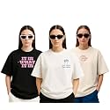 Cotton Blend Oversized Baggy Fit Drop Shoulder