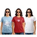 Cotton Blend Regular Fit Round Neck Graphic