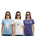 Cotton Blend Regular Fit Round Neck Graphic