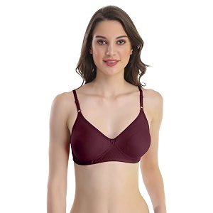 Cotton Blend Seamless Bra for Womens