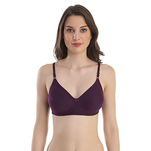Cotton Blend Seamless Bra for Womens