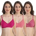 Cotton Blend Seamless Bra for Womens