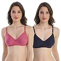 Cotton Blend Seamless Bra for Womens