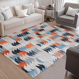 Cotton Bolls Textiles Rugs for Living Room