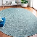 Cotton Braided Oval Rug 5x8 Feet 