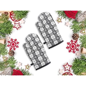 cotton candy - oven gloves heat proof microwave oven gloves for kitchen cooking amp baking - heat resistant thick amp safe protection of hands from hot utensilsoven mitts pack of 2 - multi multi 1