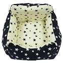 Xmas Cotton Canvas Cat Bed, Lightweight Portable PET Bed