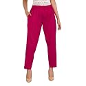 Cotton Culture Rani Pink Solid Cotton Pant
