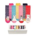 COTTON DAY 7 Days of the Week Kids Girls Cute Fashion Design Socks Gift Box