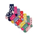 COTTON DAY 7 Days of the Week Kids Girls Cute Fashion Design Socks Gift Box