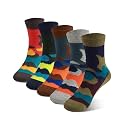COTTON DAY Kids Boys Crew Dress Socks Bright Colorful Pattern Design